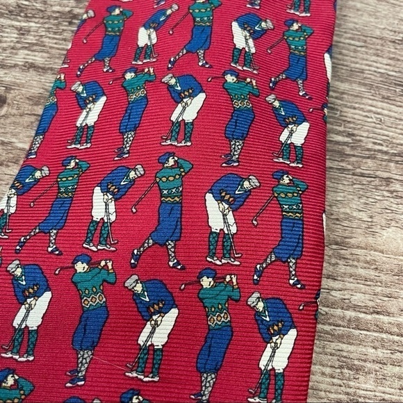 Jos A Bank Signature Tie Premier Collection Golf Theme - Picture 2 of 4
